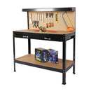 Wood Work Bench - Black / Light Brown by HouseOfZazla