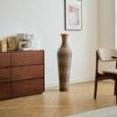 Tall Vase - Brown Decorative Floor Vase, Classic Neat Floor Vase Tall Freestanding Flower Holder, Artificial Rattan Vase, Floor Vase, Flower Holder For Home Decor - Gray by HouseOfZazla