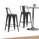 Rayne - Curved Back Metal Stool (Set of 2)