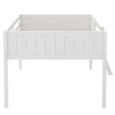 Low Loft Bed With Adjustable Ladder