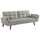 Caufield - Tufted Convertible Sofa Bed Upholstered - Gray by HouseOfZazla