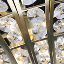 8-Light 23.6" Wide Crystal Waterfall Chandelier (Bulb Not Included)