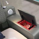 Zoya - Smart Multifunctional Bed, Built In Bluetooth Speakers, USB Charging by HouseOfZazla