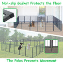 Dog Pens Outdoor Height Foldable Panels Heavy Duty Metal Portable Dog Playpen Indoor Anti Rust Exercise Dog Fence With Doors For Pets Play Pen For RV Camping Yard by HouseOfZazla