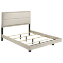 Trenton 54-inch Wood Queen Panel Bed Rustic Cream