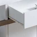 Modernize Kitchen Buffet Organizing Cabinet With 4 Shelves - White / Dark Taupe by Unique Piece Furniture