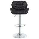 Adjustable Bar Stool With Height-Adjustable Base (Set of 2)