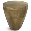 Cavan - Cast Aluminum Side Table - Antique Brass by HouseOfZazla