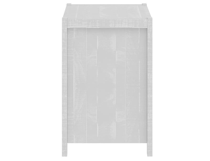 Albany 3 Piece Twin Bed Set, Heavy Duty Solid Wood Twin Size Bed Frame with Bedside Table Set of 2, White