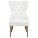 Baney Fabric Upholstered Dining Side Chair Beige and Rustic Grey