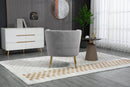 Accent Chair, leisure single chair with Golden feet