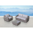Outdoor Wicker Conversation Set With Cushions, All Weather by HouseOfZazla