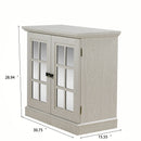 Sideboard Cabinet With Mirrored Doors, Adjustable Shelf, Metal Handles by HouseOfZazla