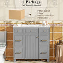 Bathroom Vanity With Ceramic Sink, Soft Close Doors, Adjustable Shelves by HouseOfZazla