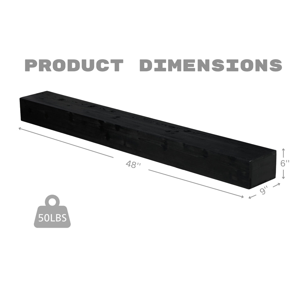 Fireplace Mantel Floating Shelf For Home Decor, photo 26 of 40