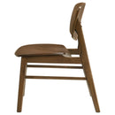 Benford Dining Side Chair Wood Seat Dark Brown (Set of 2)