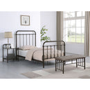 Twin Panel Bed With Ornate Design - Bronze by HouseOfZazla