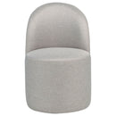 Aubrey Upholstered Barrel Dining Side Chair Beige (Set of 2)