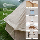 4 Season Bell Tent 16.4FT Waterproof Glamping Yurt by HouseOfZazla