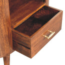 Cortez - T Bar Open Slot Cabinet - Dark Brown by HouseOfZazla