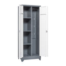 Lockers With Locking Doors, Adjustable Shelves, High Broom Tool Storage Cabinet by HouseOfZazla