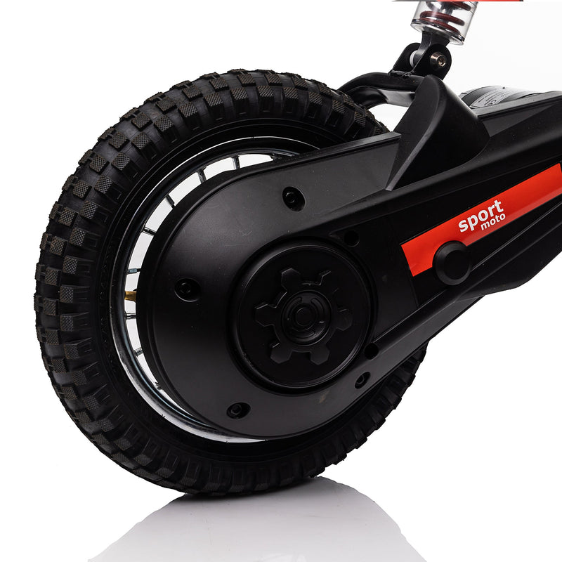 24V14ah Kids Ride On 24V Electric Toy Motocross Motorcycle Dirt Bike-XXL large,Speeds up to 14.29MPH,Dual Suspension, Hand-Operated Dual Brakes, Twist Grip Throttle, Authentic Motocross Bike Geometry