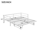 Industrial Metal Daybed With Adjustable Pop Up Trundle And LED Strip by HouseOfZazla