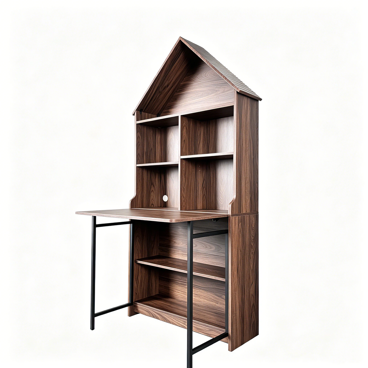 Folding Craft Desk with Storage Shelves, photo 8 of 9