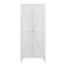 Adjustable 2 Door Kitchen Pantry Cabinet With Striped Design by HouseOfZazla