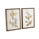 Set of 2 Distressed Brown Frame Decorative Accessories by HouseOfZazla