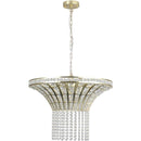 8-Light 23.6" Wide Crystal Waterfall Chandelier (Bulb Not Included)