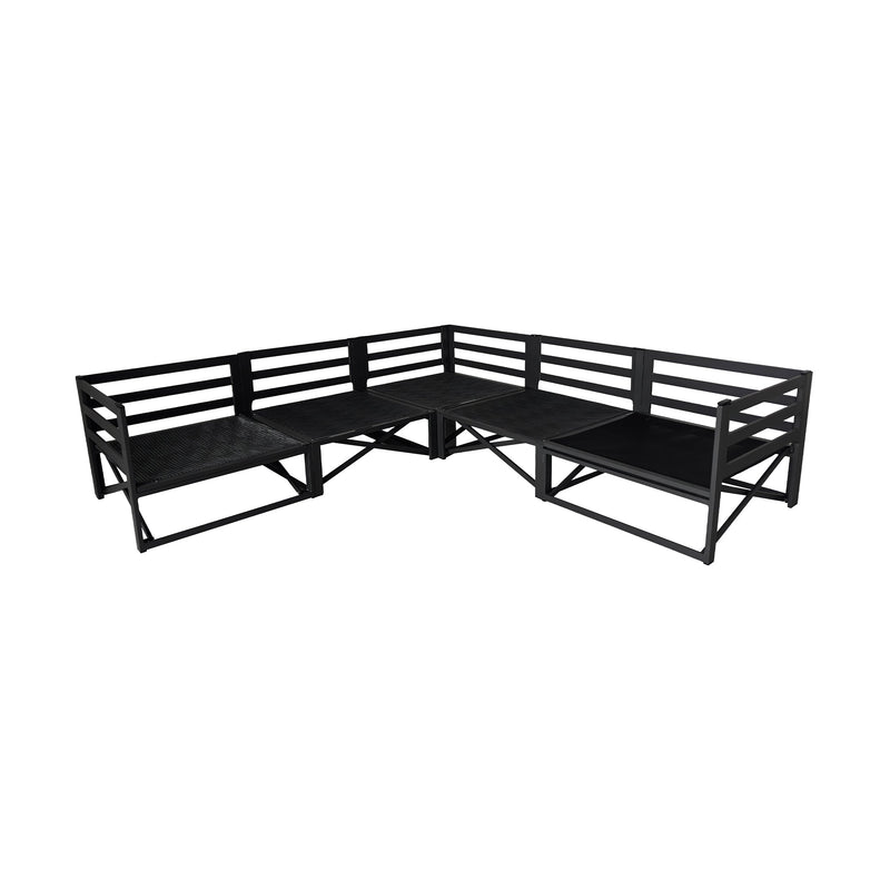 Patio L Shaped Sectional, Grey, Deep Seating with Modular Design, photo 7 of 7