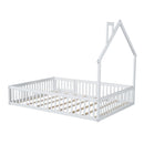 House Platform Bed With Guardrail by HouseOfZazla