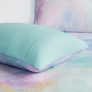 Twin/Twin XL Watercolor Tie Dye Printed Comforter Set with Throw Pillow