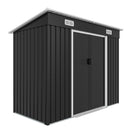 8x4ft Metal Shed with Sliding Door and Air Vents by HouseOfZazla