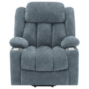 Beca - Upholstered Power Lift Recliner With Cupholders And USB Charging