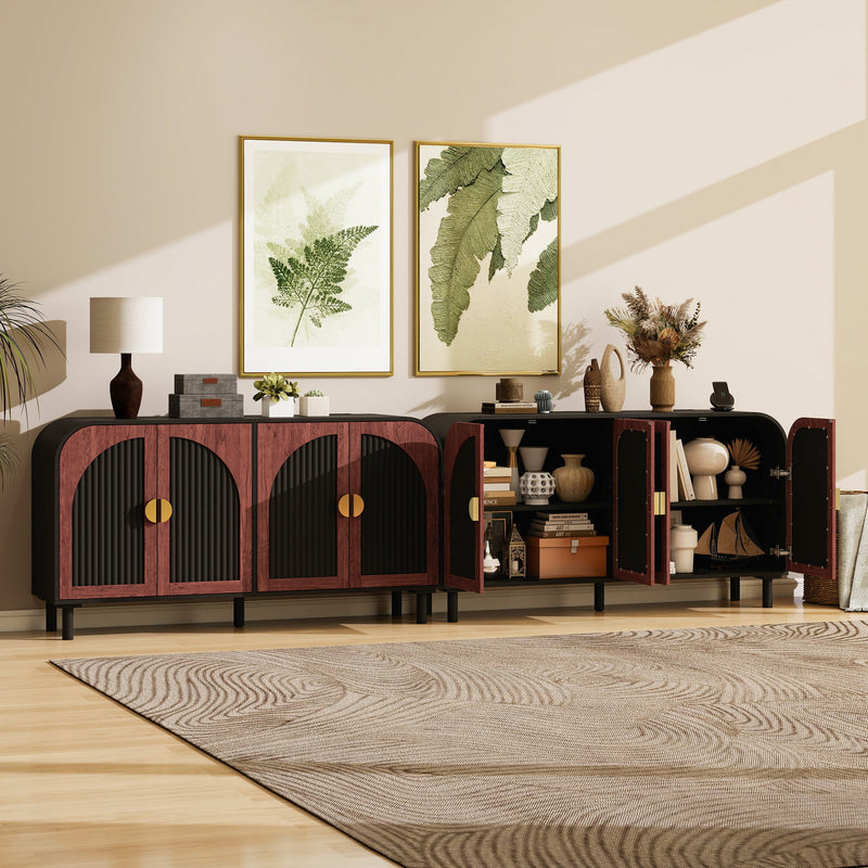 Vintage Arched Sideboard Cabinet with Mid-Century Vintage Style, photo 3 of 10