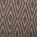 Amuleto - Hand Loomed Cotton Pouf - Dark Gray / Brown