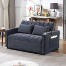 Convertible Sofa Bed Loveseat Sofa With Three USB Ports, Two Side Pockets, Two Cup Holders And 360° swivel Phone Holder For Living Room by Unique Piece Furniture