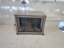 38.6" Dog Crate Furniture with Wheels for Small Dogs