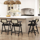 Milan - Modern Webbing Back Stool With Arms (Set of 3) by HouseOfZazla