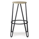 Simeon - Multifunctional Metal Stool With Wood Seat