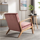 Classic Mid-Century Modern Accent Chairs, Open Framed Armchair With Cushioning by Unique Piece Furniture