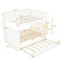 Bunk Bed With Twin Size Trundle, Guardrails by HouseOfZazla