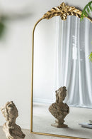 Arched Wall Mirror With Metal Frame, Wall Mirror For Living Room by Unique Piece Furniture