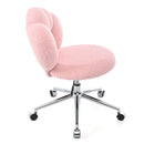360Swivel Height Adjustable,Swivel Chair,Teddy fabric,home office chair