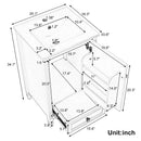 20" Bathroom Vanity with Ceramic Sink and Storage Cabinet