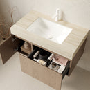 MURI 36" Bathroom Vanity & Sink with Floating Plywood Storage Cabinet by HouseOfZazla
