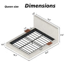 AirFrame Queen Bed Frame with Adjustable Sliding Side Table