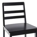 Erekson Solid Wood Ladder Back Bar Stool, Set of 2